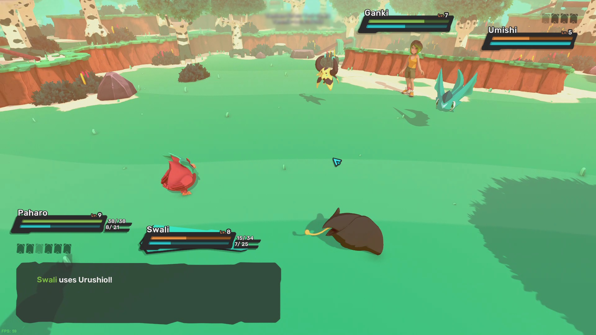 A 2v2 battle.