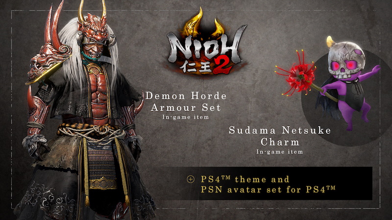 Pre-order bonuses for all editions of Nioh 2