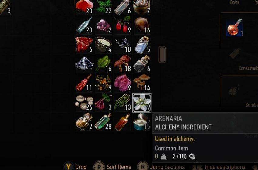 Find Arenaria The Witcher 3: Wild Hunt