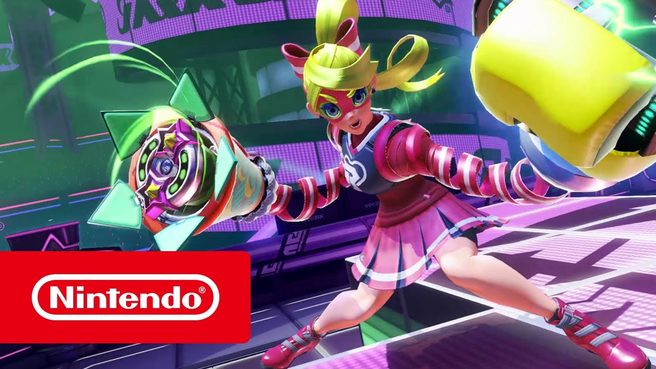 Arms arrived. Армс Нинтендо. Arms Nintendo Switch. Риббон герл. Nintendo girls.