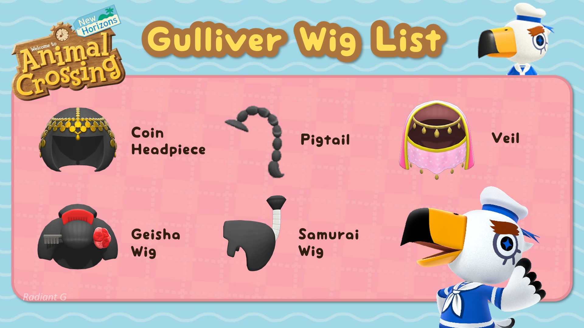 All Animal Crossing New Horizons wigs and how to get them Gamepur