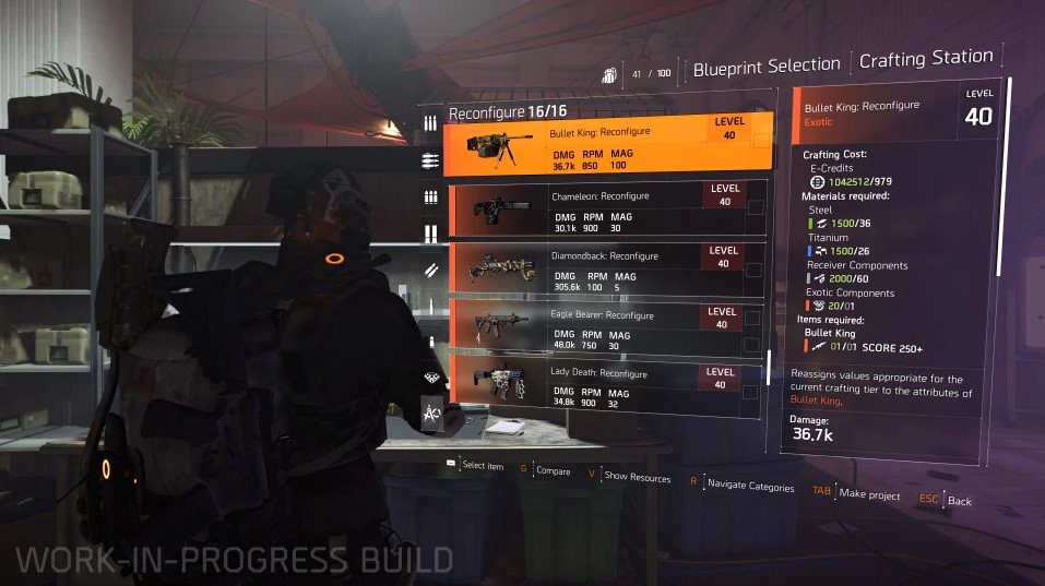 How to use the Exotic Reconfiguration in The Division 2 Gamepur