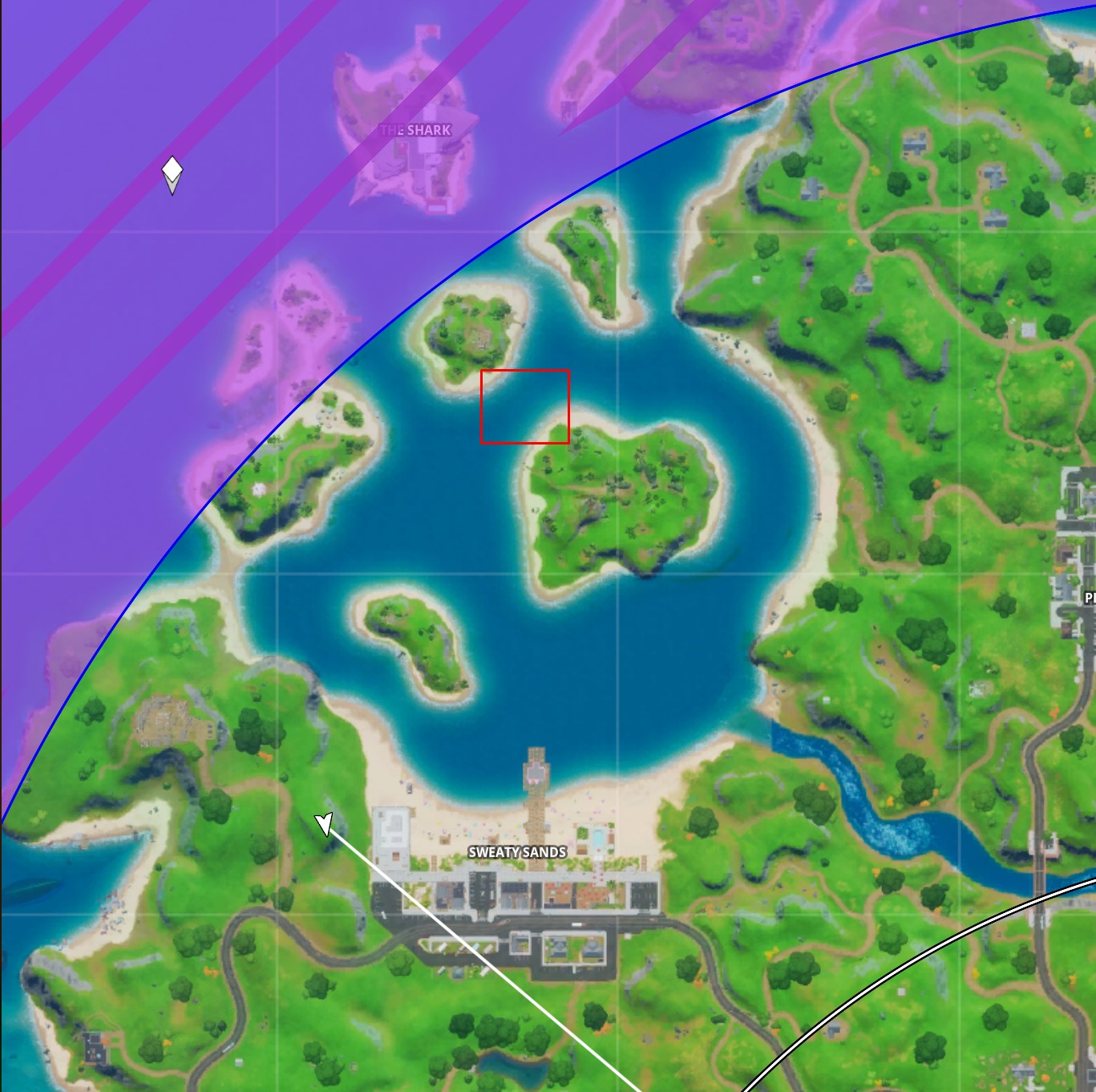 Where to visit the stage at Sweaty Sands in Fortnite DoubleXP