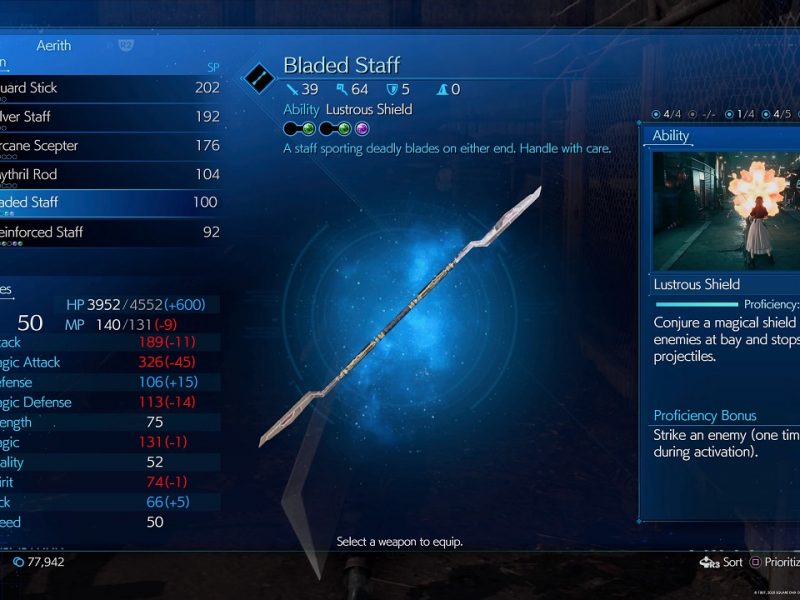 How to get Aerith's Bladed Staff in Final Fantasy VII Remake Gamepur
