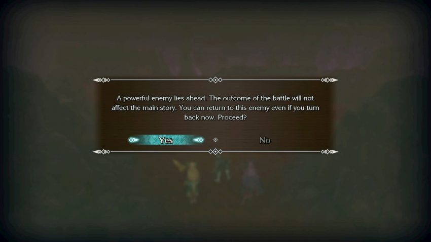 Trials of Mana Black Rabite Warning