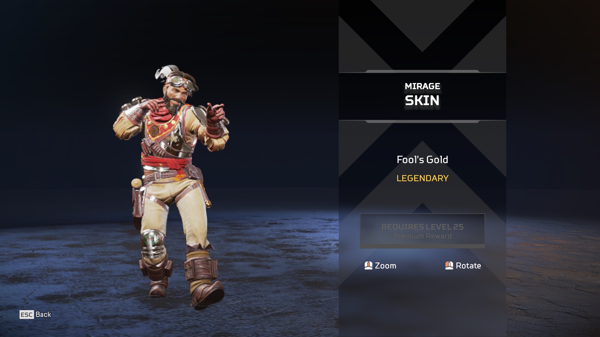 Fool’s Gold (Legendary Mirage Skin) .