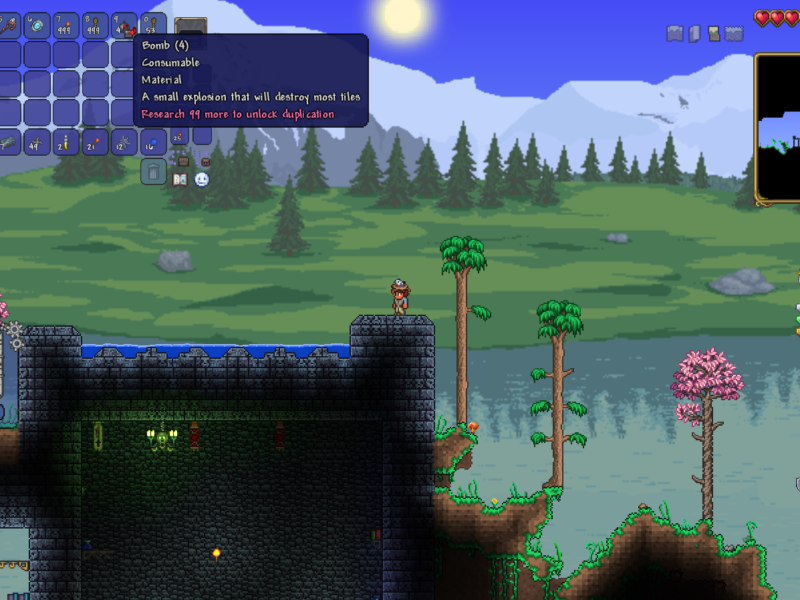 How to research and duplicate items in Terraria Gamepur