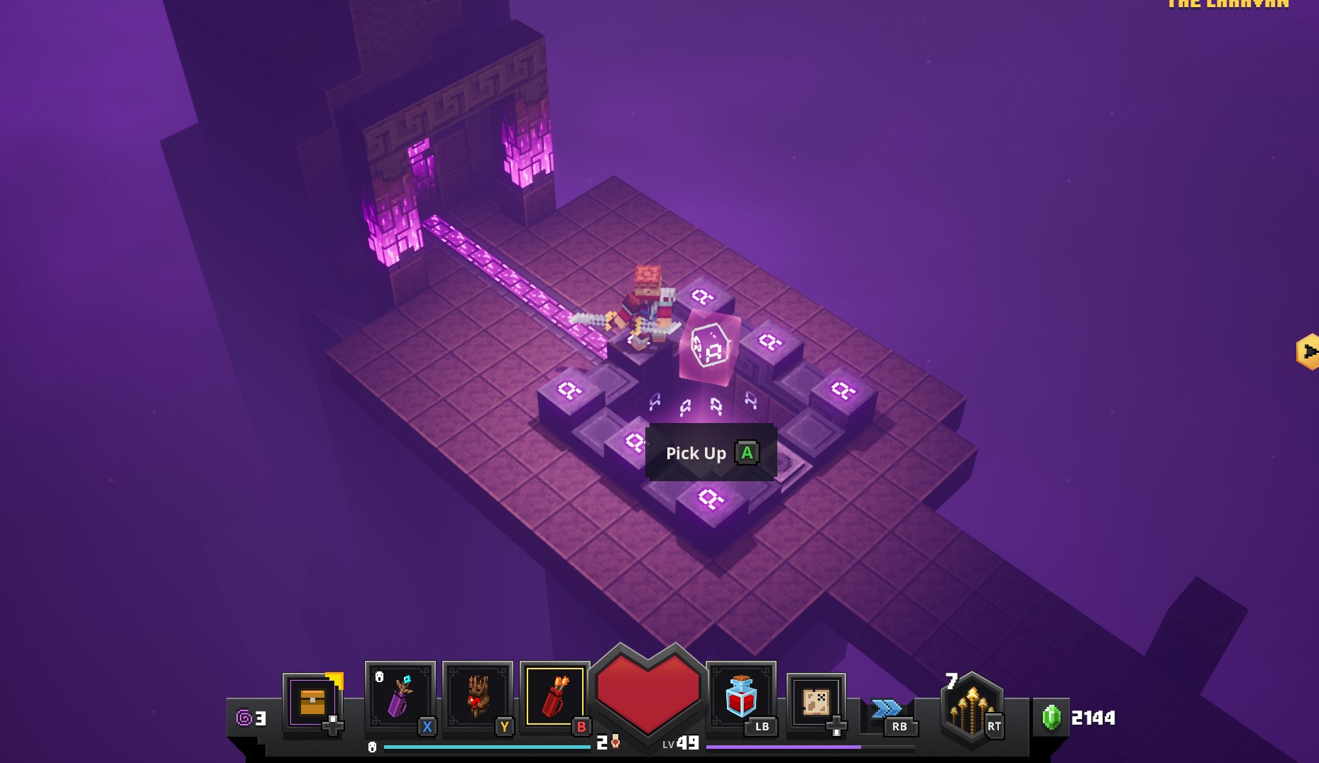 What does the pressure plate do in Creeper Woods in Minecraft Dungeons