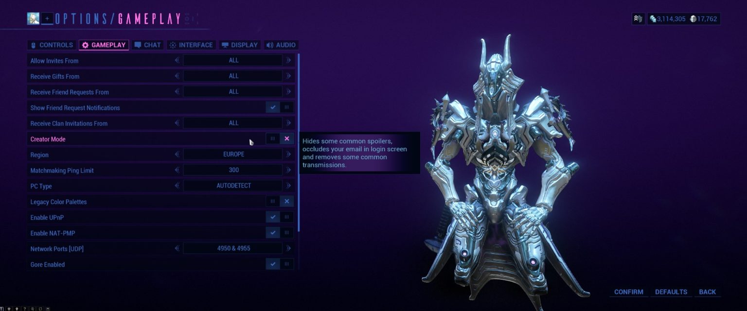Warframe How To Activate Creator Mode Gamepur