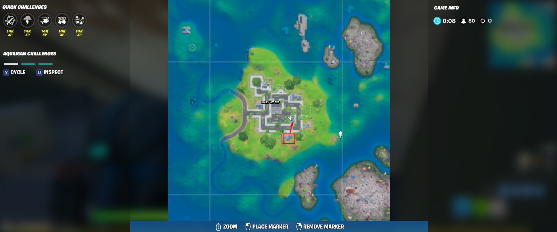 Where to search seven chests or ammo boxes at Holly Hedges in Fortnite Chapter 2 Season 3 Gamepur