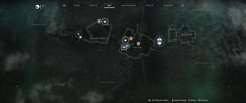 Sinking Docks Map
