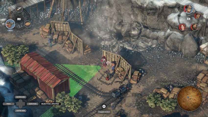 Desperados III quarry explosion