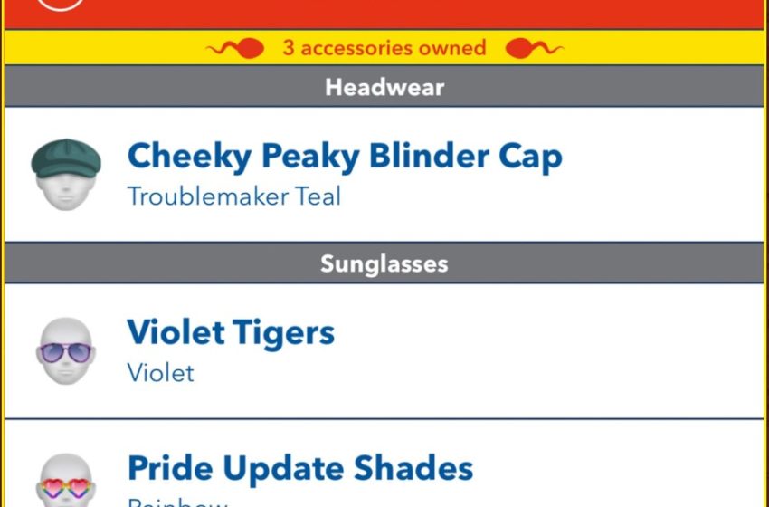 How to get and equip accessories in BitLife