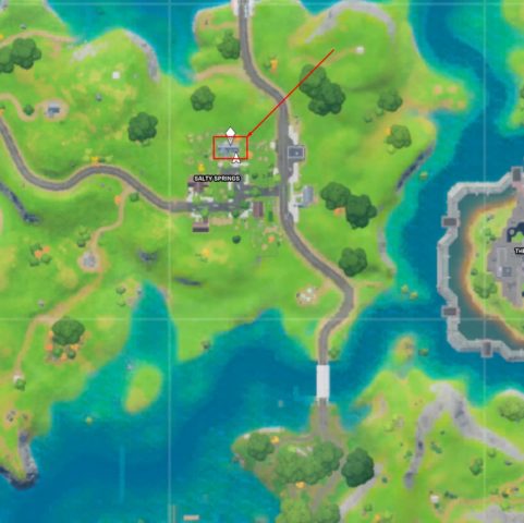 Where to upgrade a weapon at Salty Springs in Fortnite ...