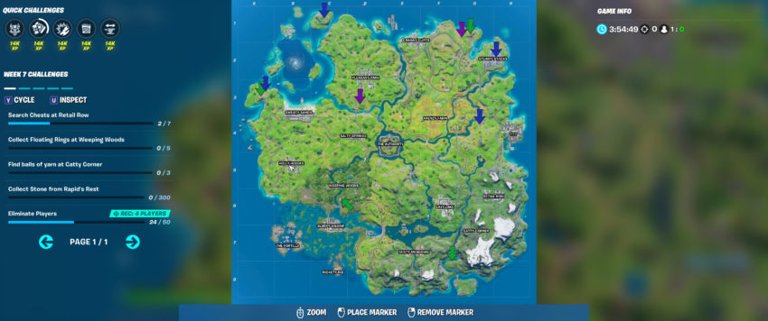 All XP Coin locations in Fortnite Chapter 2 Season 3 Gamepur