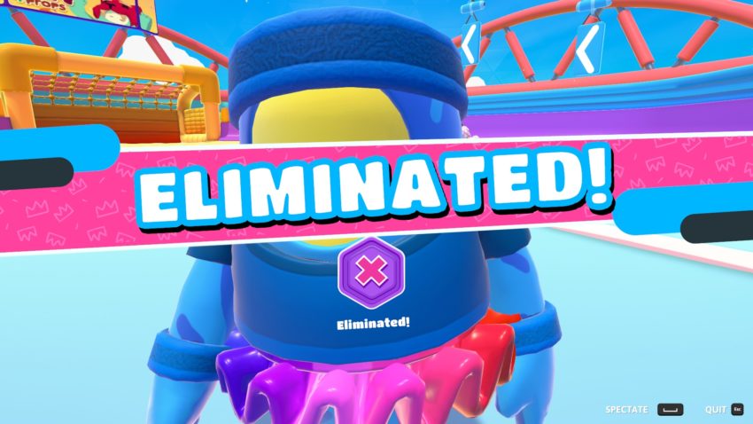 in einem Teamspiel eliminiert