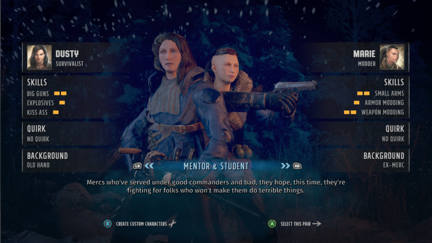 Which Ranger pairing should I start with in Wasteland 3?