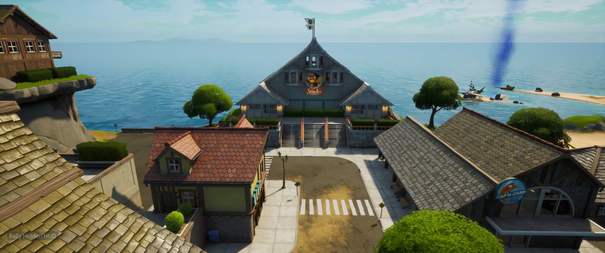 Where to quickly destroy seven boats at Craggy Cliffs in Fortnite