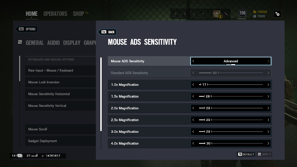 r6 ps4 sensitivity