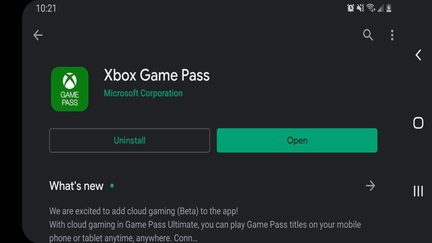 xbox game pass mobile app