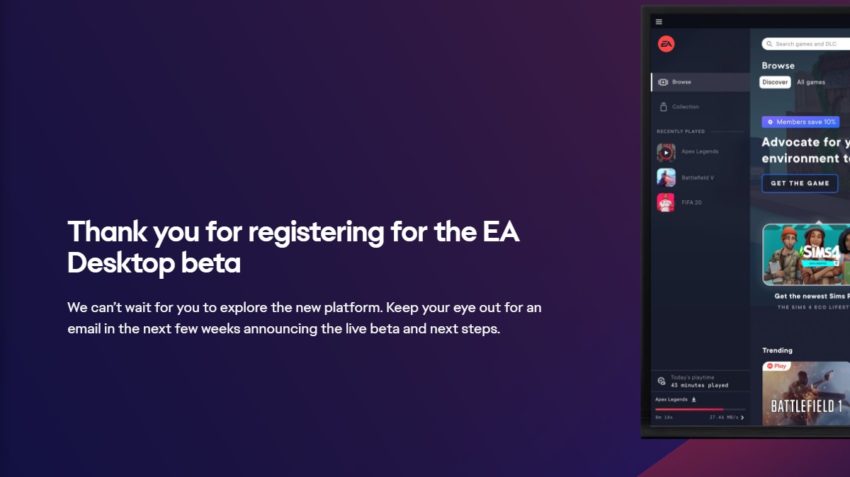 ea desktop beta