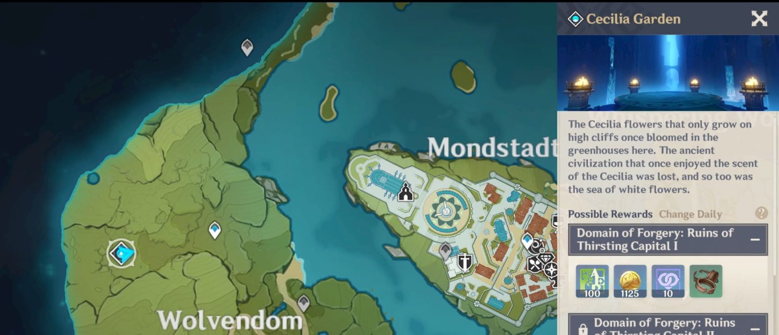 Where to find Dandelion Gladiator Weapon Ascension items in Genshin