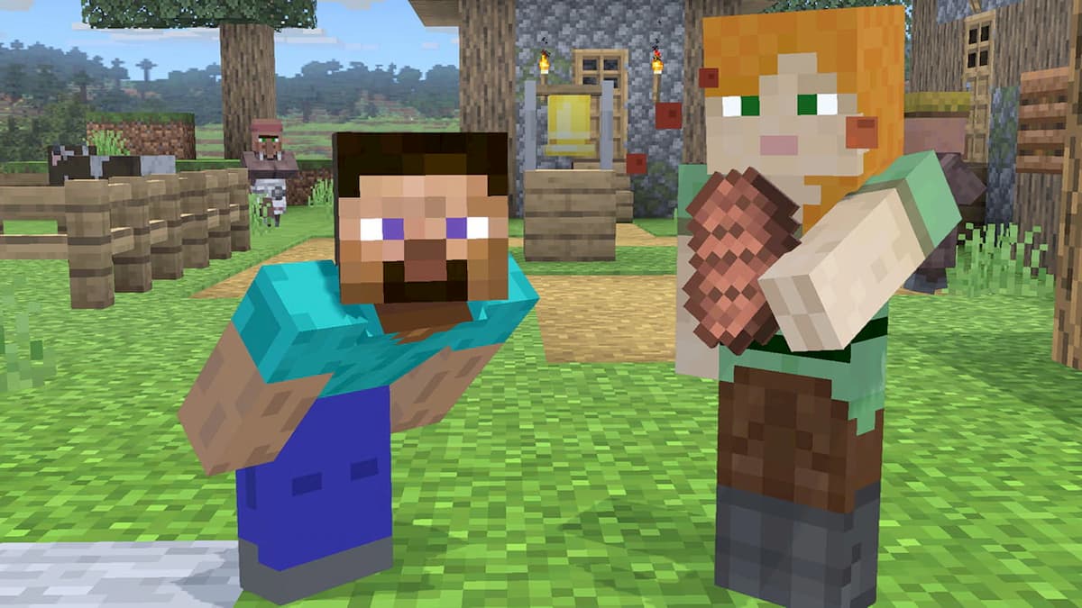 Minecraft Steve and Alex Amiibos releasing this September