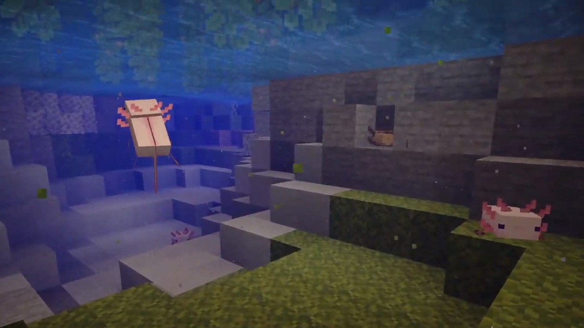 How To Find And Acquire Axolotl In The Minecraft Caves And Cliffs Update