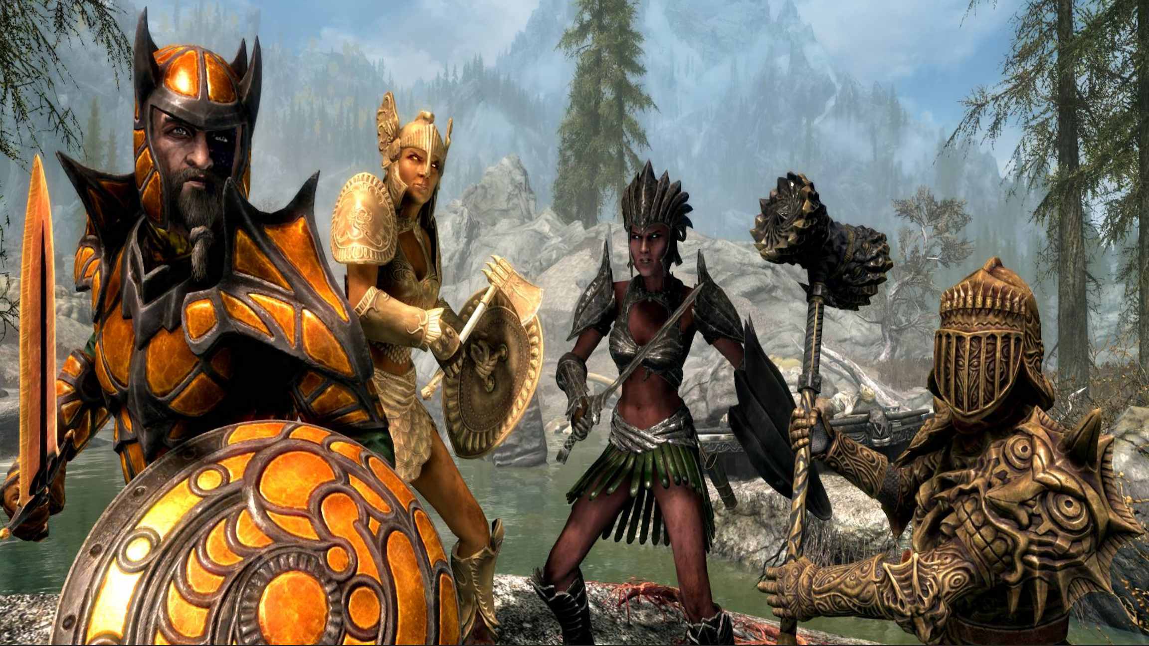 skyrim female armor no mods