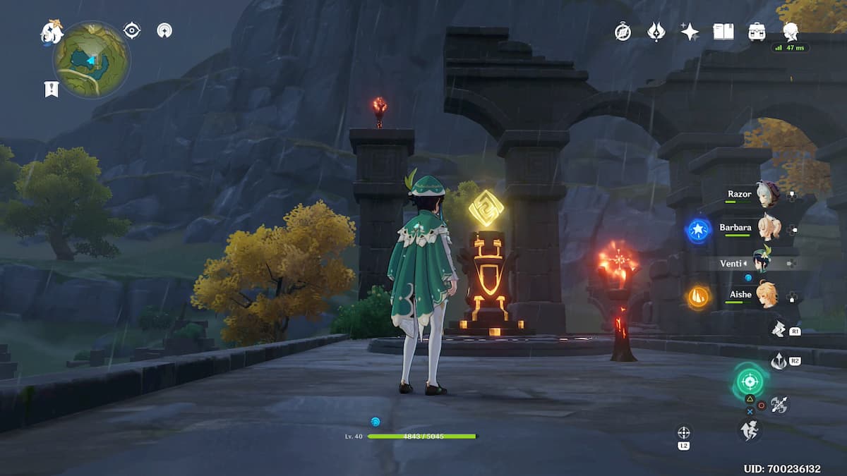 How to lower the water at Dunyu Ruins Genshin Impact Puzzle Guide