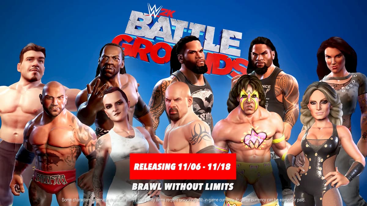 wwe 2k battlegrounds characters