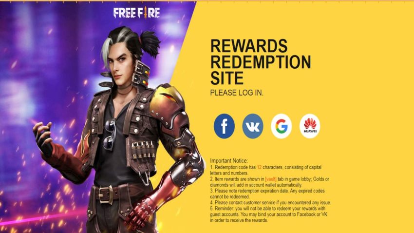 Garena Free Fire Redeem Codes January 2021 Gamepur