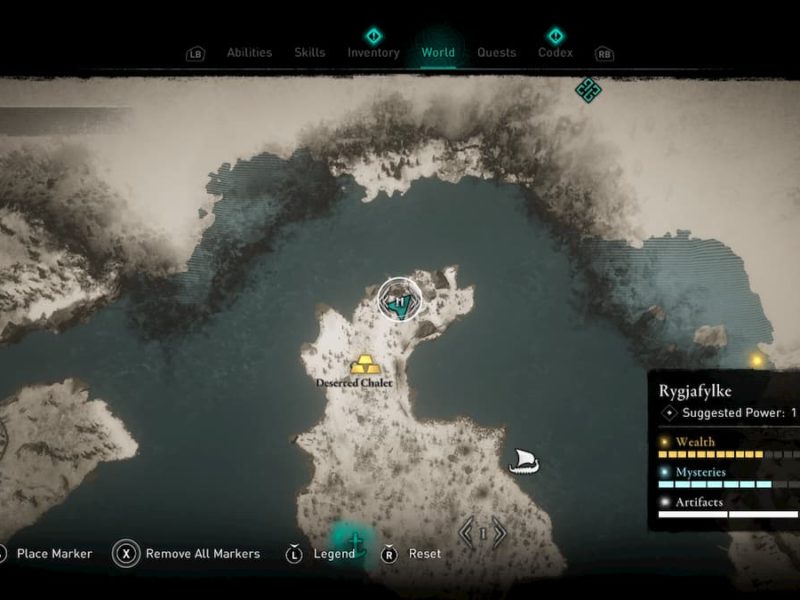 Where to find the deserted chalet's chest key in Assassin's Creed