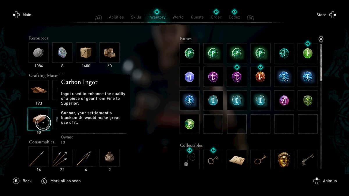 Where To Find Carbon Ingots In Assassin S Creed Valhalla Gamepur - roblox assassin empty inventory