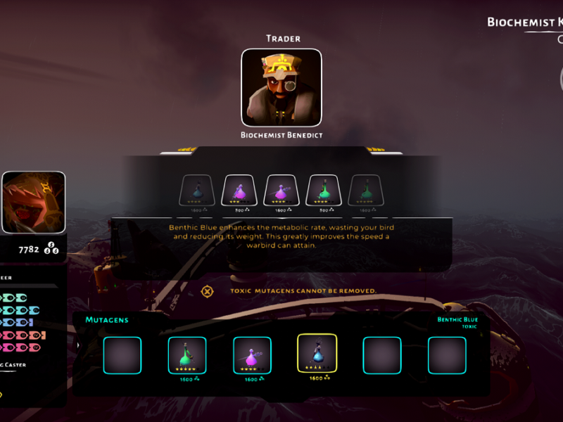 The Falconeer mutagens How to get, what they do, class variations