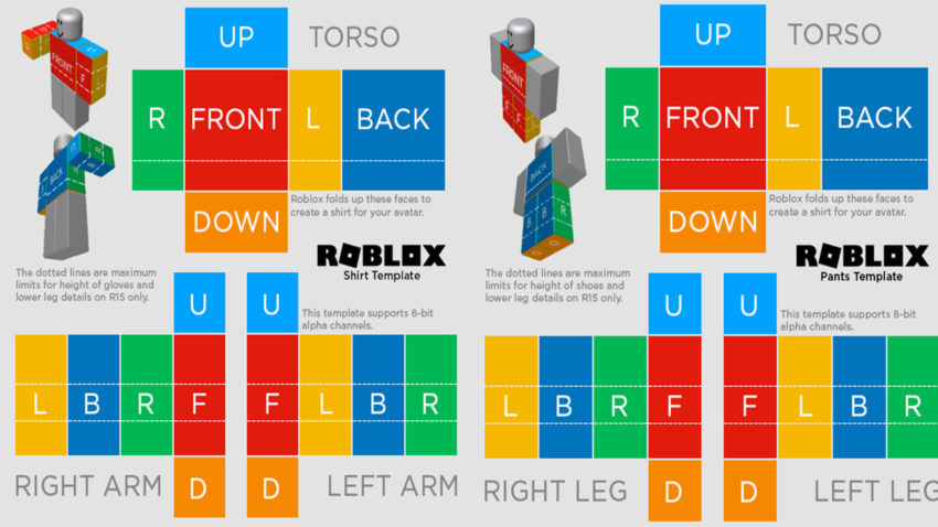 roblox clothing template