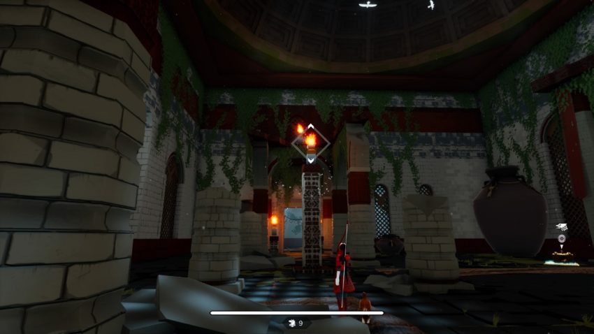 How to complete the textile workshop puzzle in The Pathless