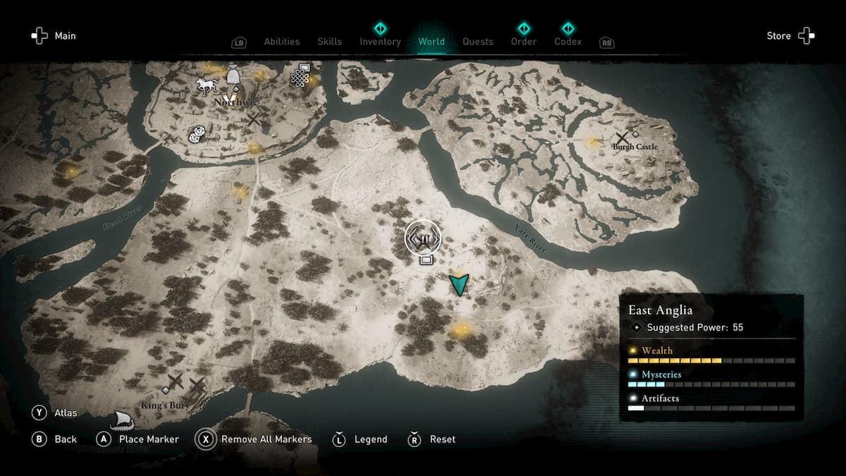 How to get the gear underground inside Lerion's crypts in East Anglia