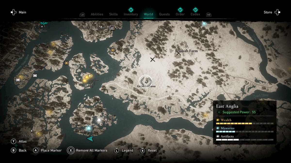 All Treasure of Britain locations in Assassin's Creed Valhalla King