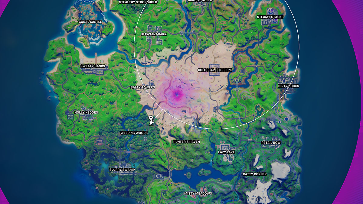 Where to collect all three Maple Syrup Buckets in Weeping Woods