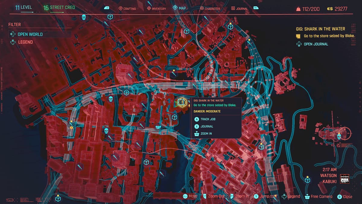 Shark in the Water gig Cyberpunk 2077 Gamepur