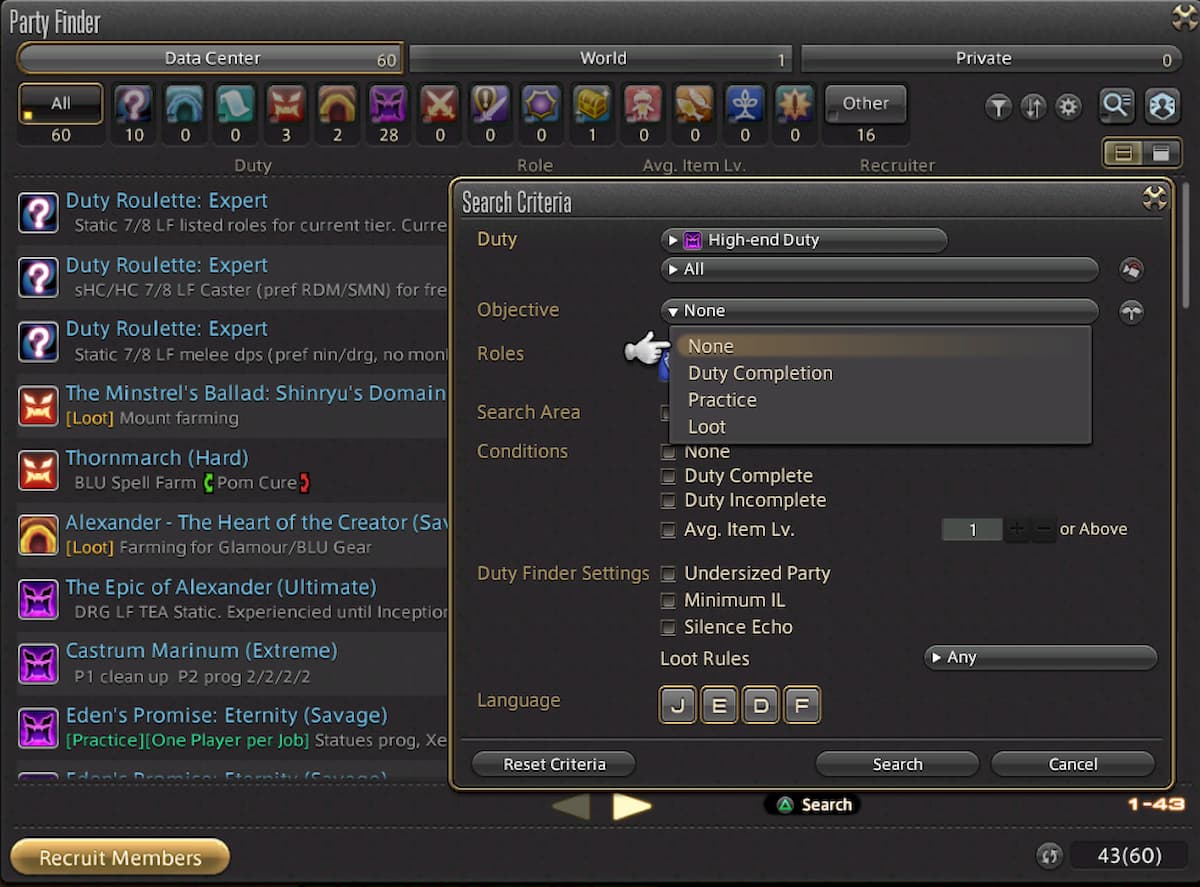 final fantasy xiv character search