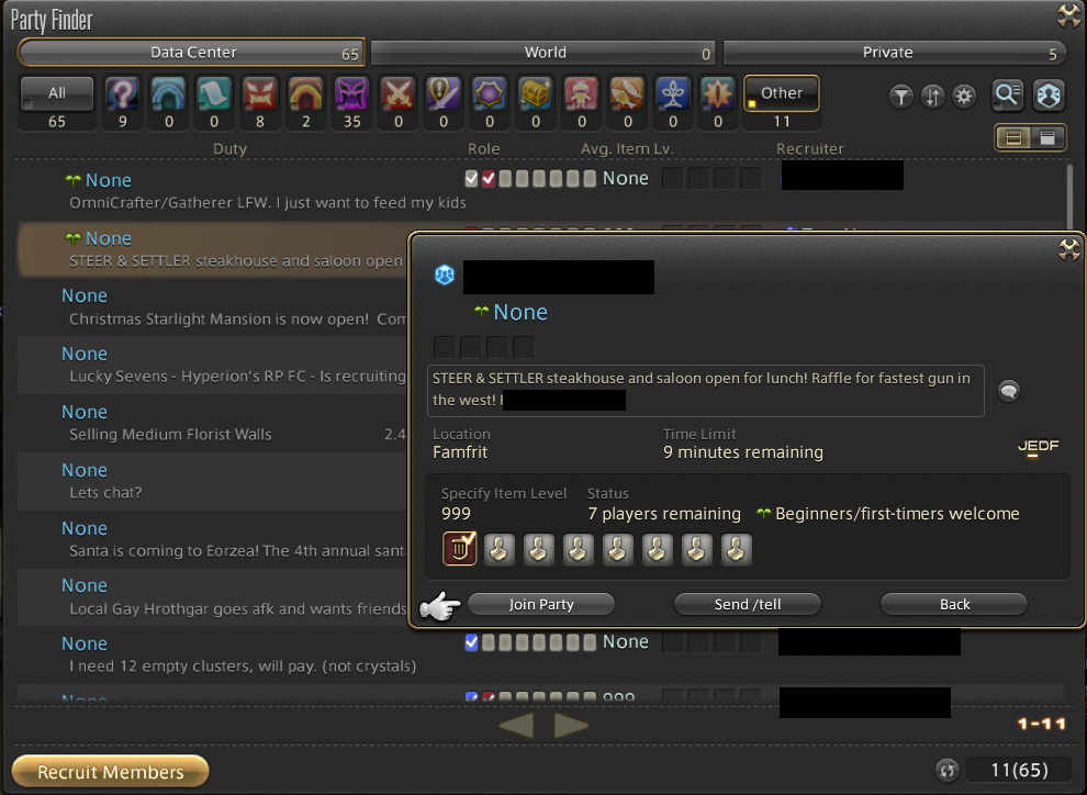 How to use the Party Finder in Final Fantasy XIV Gamepur