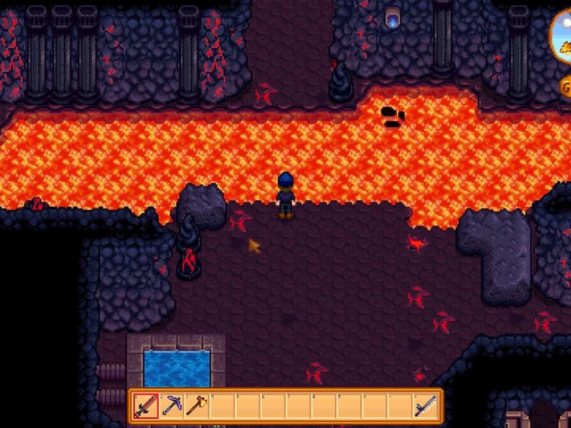 How to make a bridge in the volcano in Stardew Valley Gamepur