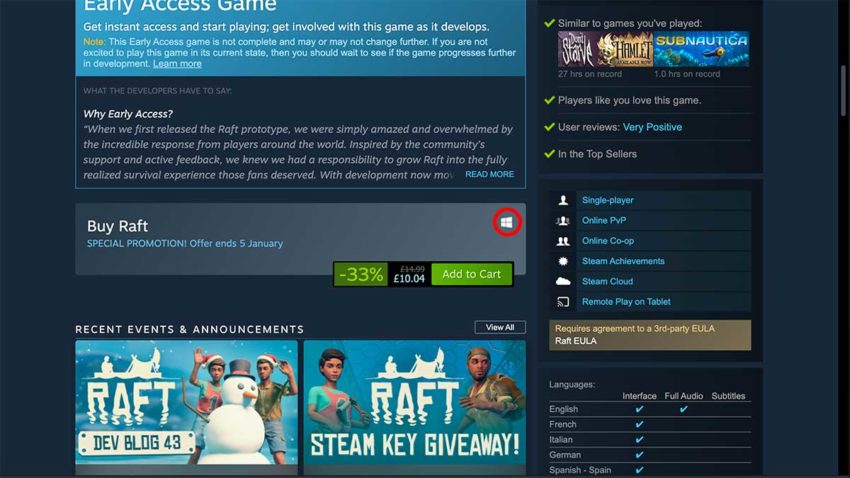 how to install install raft game