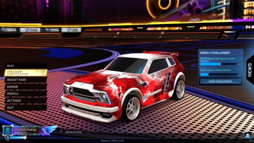 rocket league white fennec