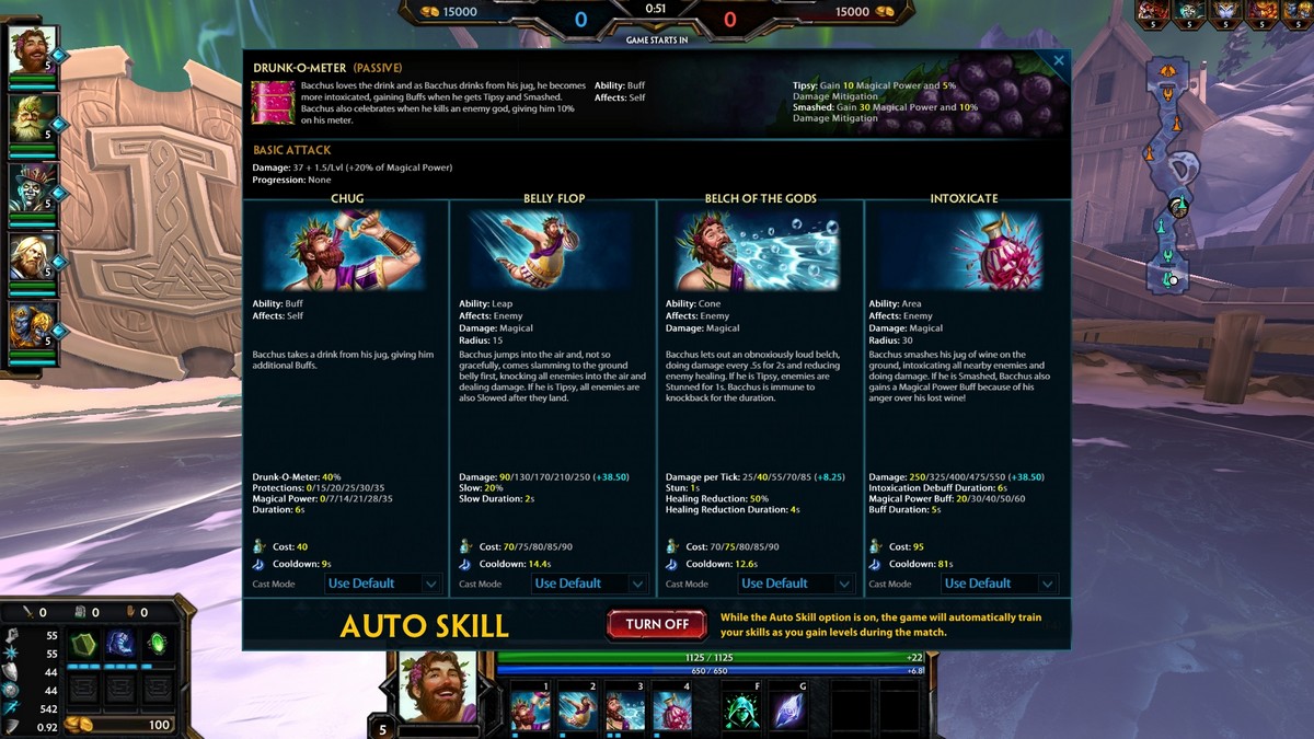 How to turn Auto Skill and Auto Buy on or off in Smite