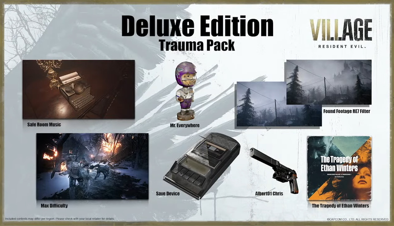 Resident Evil Village preorder, Deluxe Edition, and Collector's