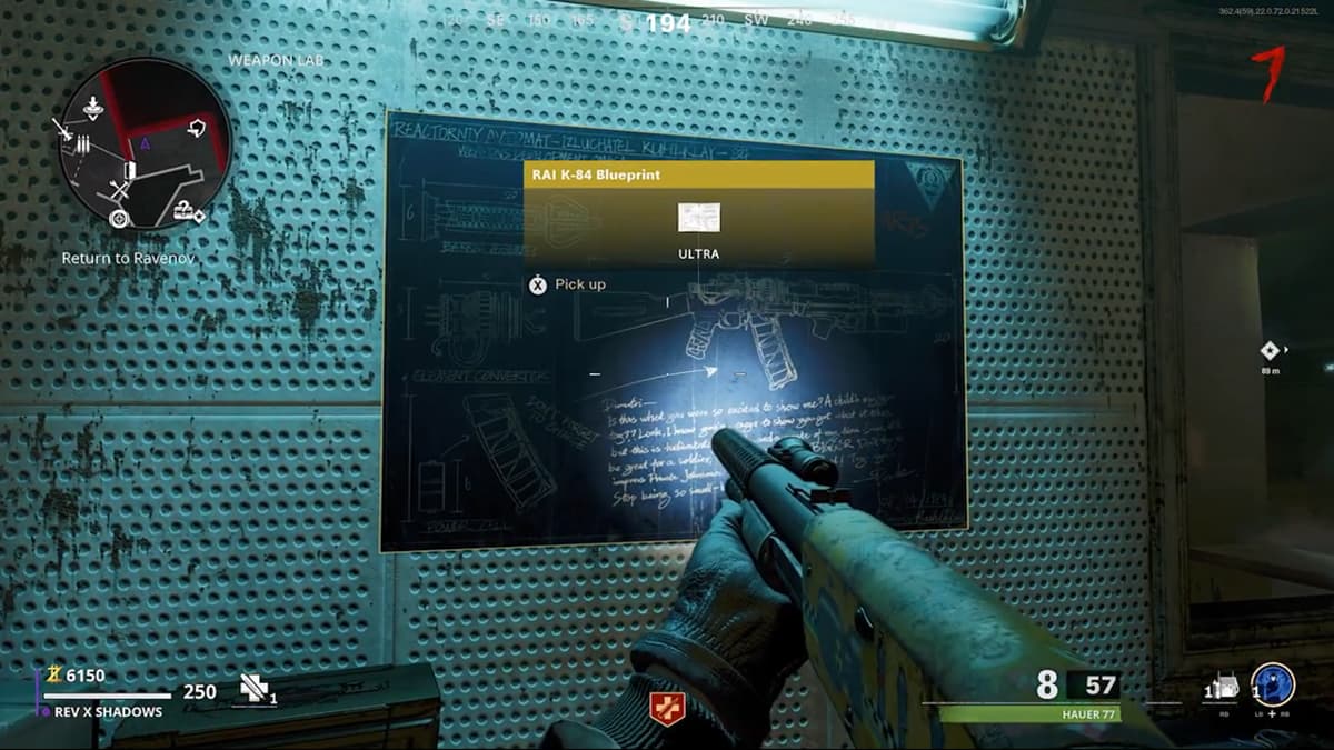 How to build the RAI K84 wonder weapon in Firebase Z in Call of Duty