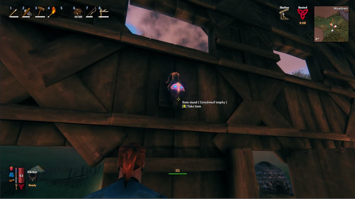 How to put a trophy on a wall in Valheim Gamepur